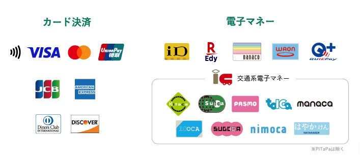 キャッシュレス決済導入のお知らせ